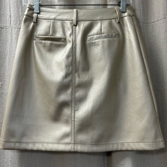 Marc New York /Gold Mini A-Line Skirt/Size 2 - Picture 5 of 12